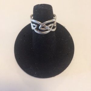 .925 Sterling Silver Ring Vintage 1980s